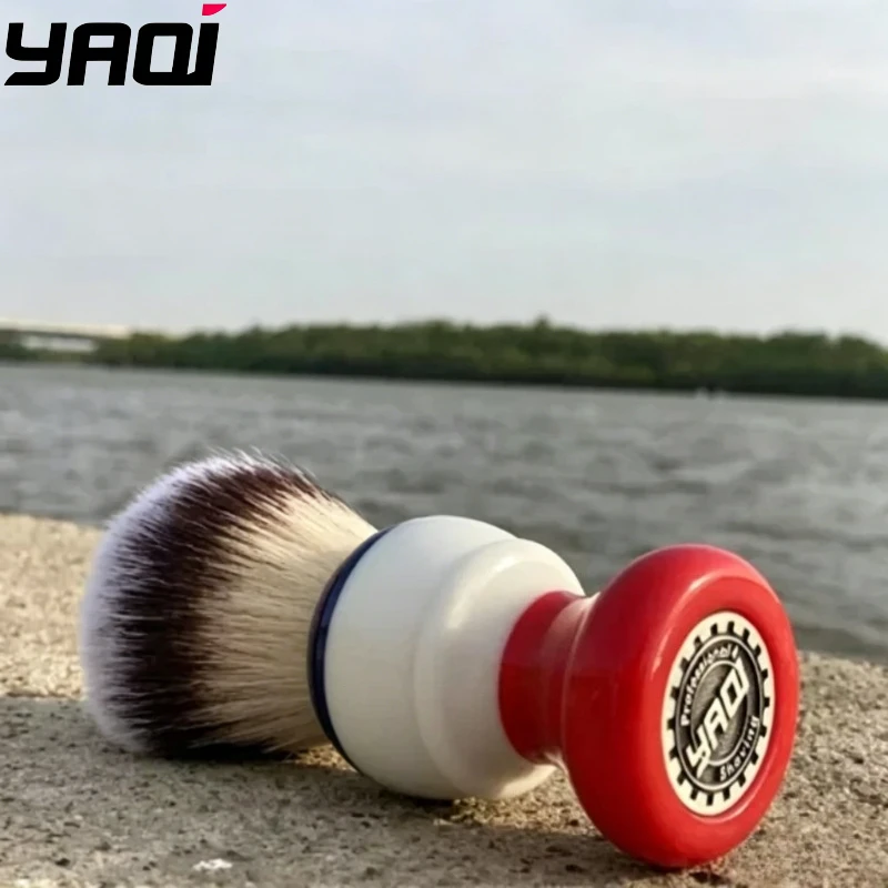 2026 YAQI Freedom 24mm Synthetic Hair Knot Men Wet Shaving Brush Professional Travel Beard Care tool