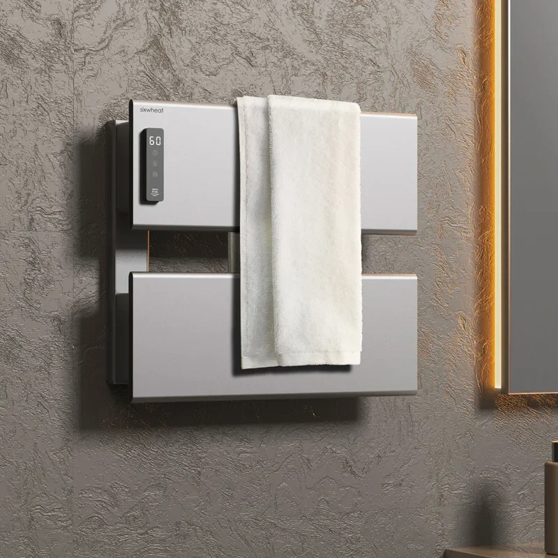 Large panel intelligent electric towel rack bathroom disinfection and drying towel rack heated towel pole bathroom accessories