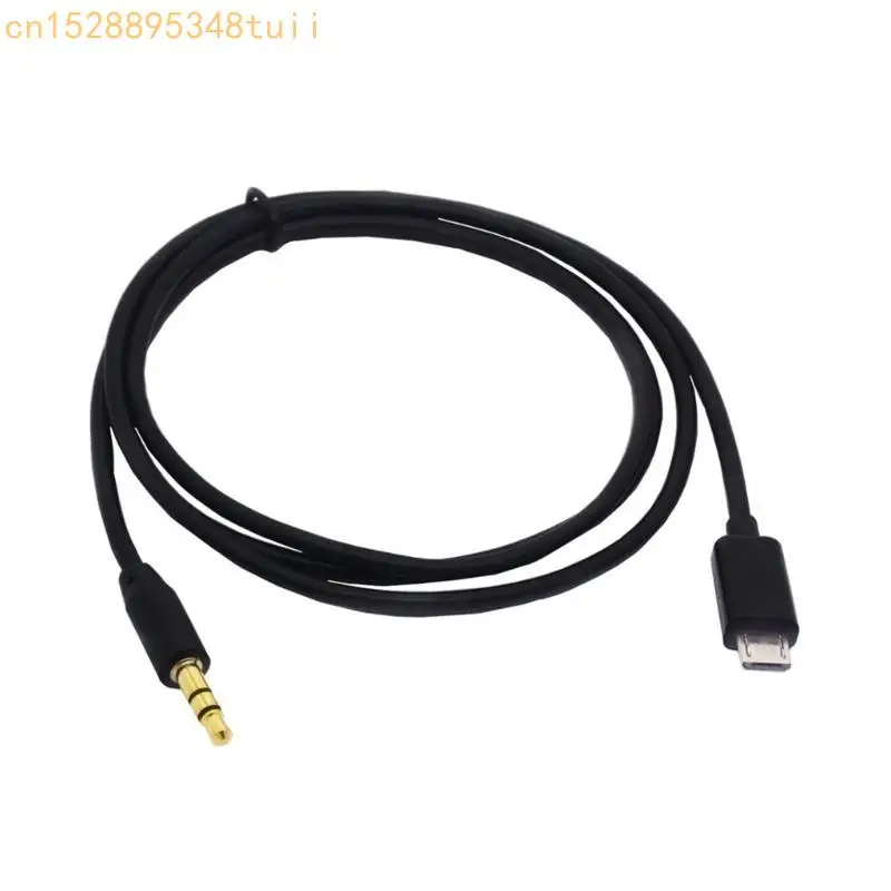 Y4QF MICROS USBから3.5mmの男性オーディオ車の補助ケーブルは、車システムに接続するためのケーブル