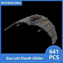 Goa'uld Death Glider Model Moc Building Blocks Diy Assemble Bricks Space Educational Creative Xmas Toys Collection Gifts 641PCS