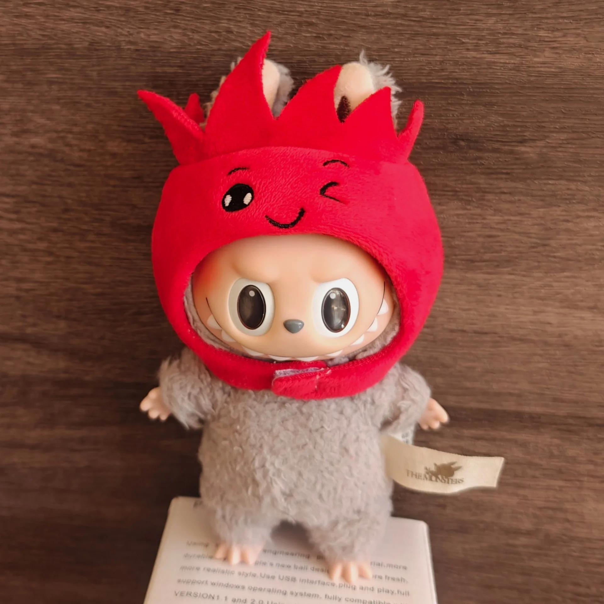 17cm Mini Plush Doll\'S Clothes Outfit Accessories For Korea Kpop Exo Labubu Idol overalls pants set Macaron doll Clothing Gift