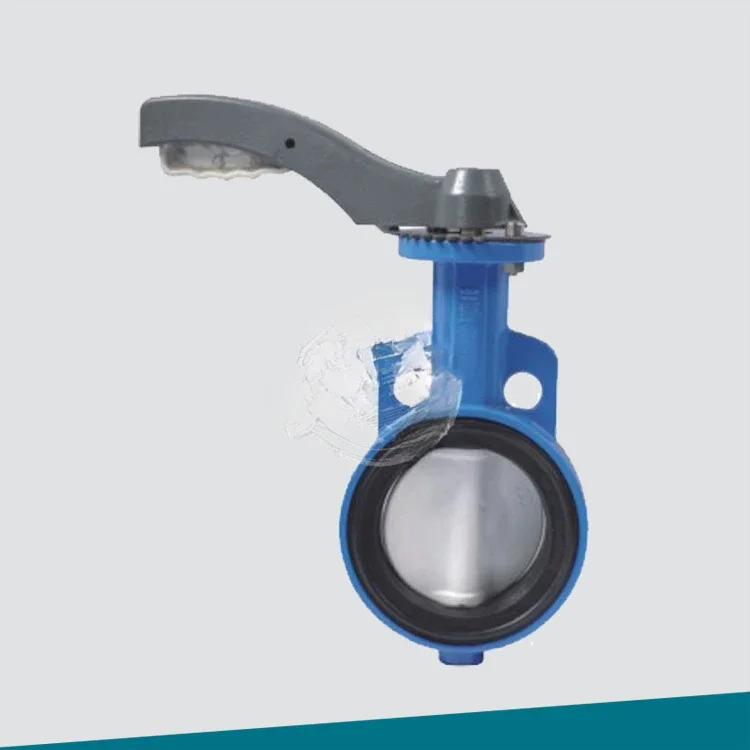 Manual worm gear soft seal clamping butterfly valve paint NBR fluororubber PTFE lining desulfurization and denitrification