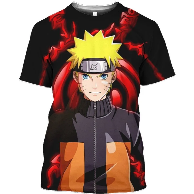 Japan Anime Boy Girl T-shirt Naruto Shippuden Men T-shirt 3D Print Kakashi Short Sleeve Sasuke Men T-shirt Akatsuki Men Clothing