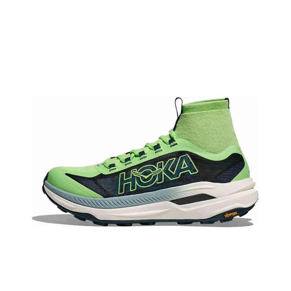 

HOKA ONE ONE Tecton X 3 Cushioning, Wear Resistant High top Trail Running Shoes Men's Green 1155112-TTW
