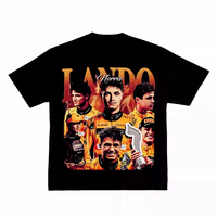Lando Norris T-Shirt Men Women Cotton Tees Short Sleeve Brand T-shirt American Retro Racing Driver Tops Summer Men's Clothing