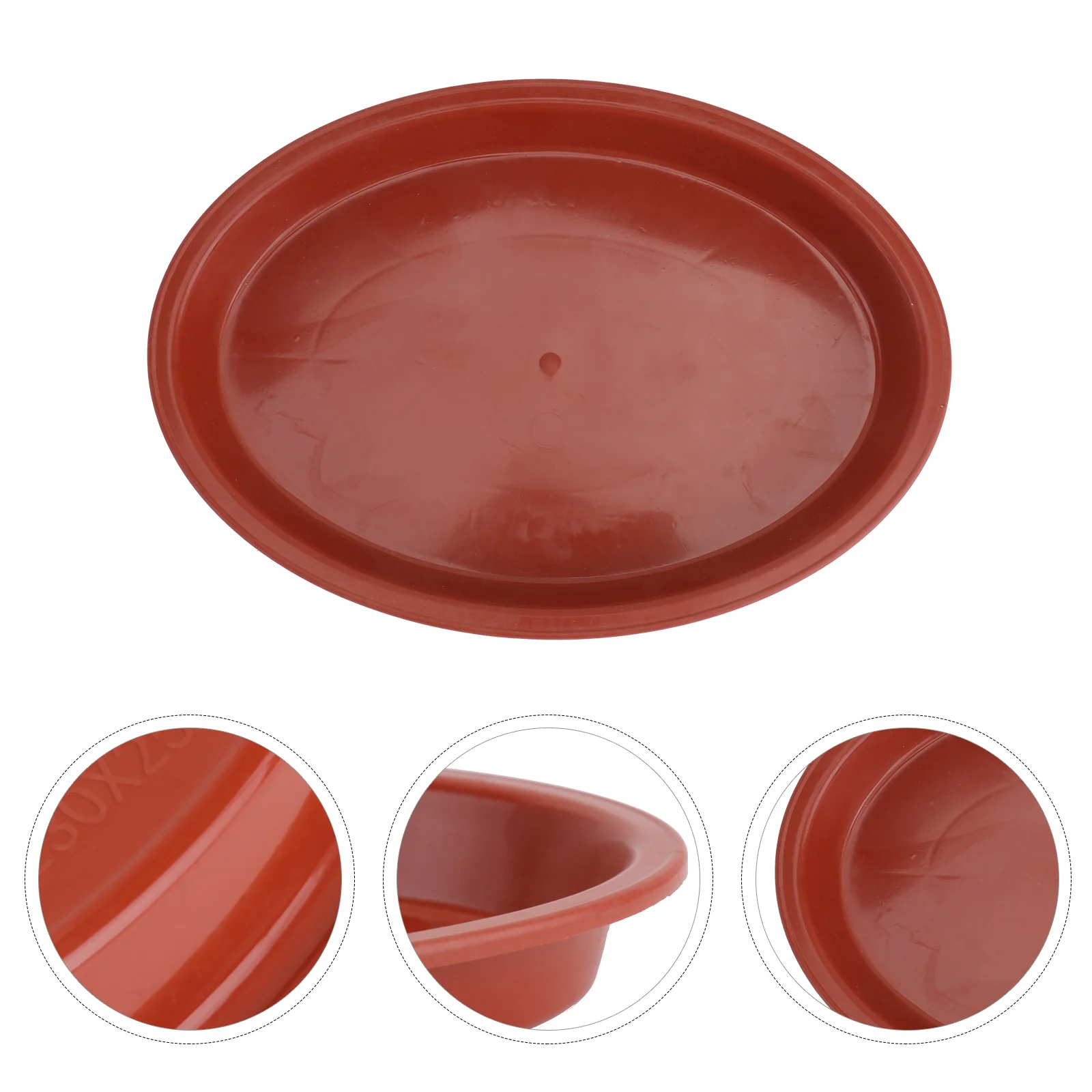 10 Pcs Pebble Oval Tray Plant Pot Accessory Plastic Flowerpot Drip Gardening Supplies