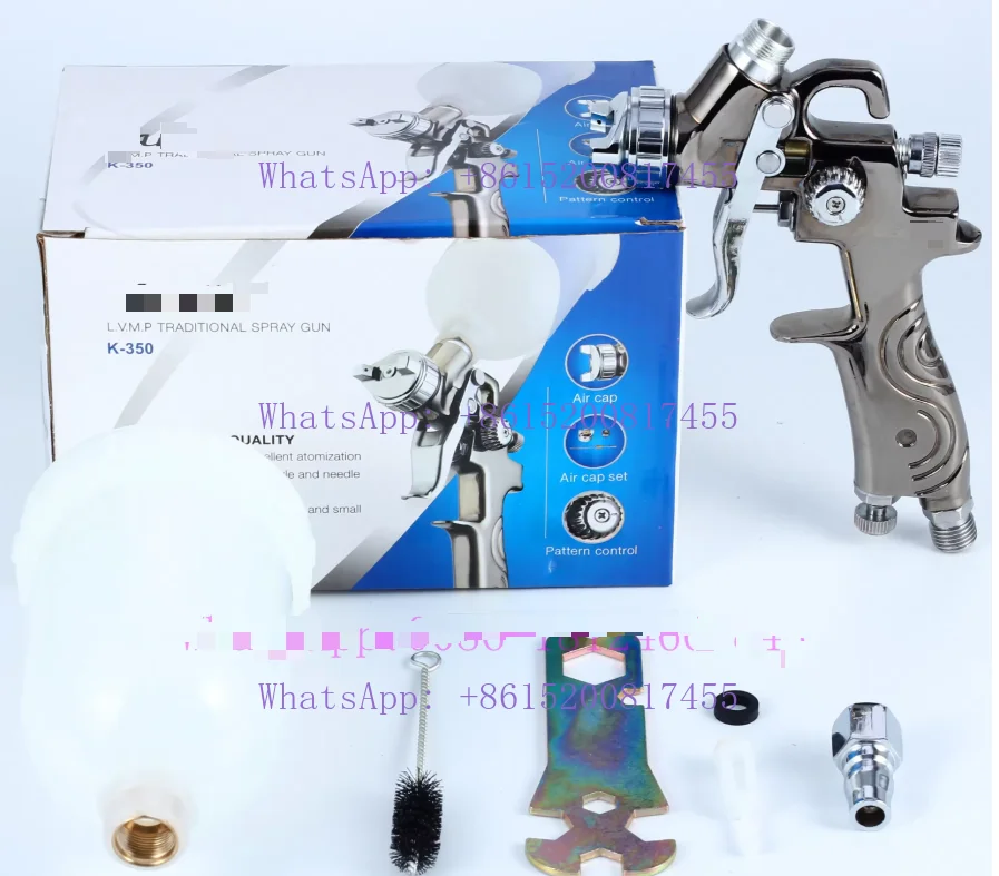 

2PCS ALD K-350 0.8 spray g-un chrome paint small spray g-un