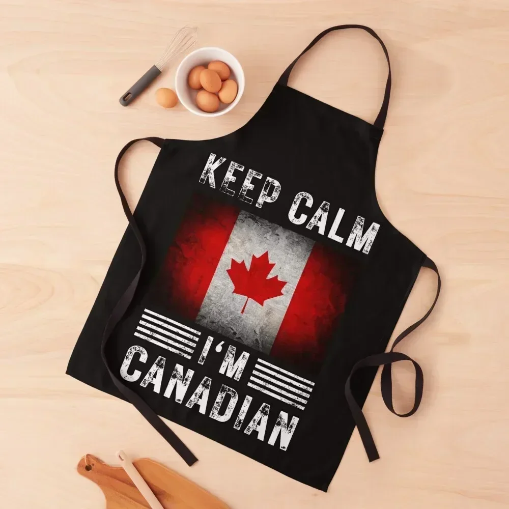

Canadian Distressed Flag Apron Camping home women Restaurant Cooking Apron