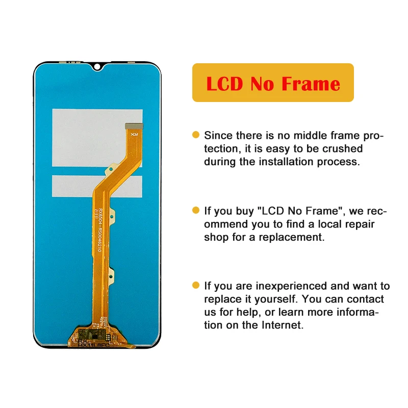 테크노 스파크 4 휴대폰 LCD 스크린 디스플레이 어셈블리 터치 스크린 LCD 패널 교체용