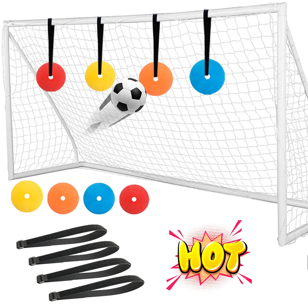 

1 Set Shooting Goal Target Discs with Adjust1able Rope Soccer Targets for Improving Accuracy for Lacrosse Hockey Soccer Baseball