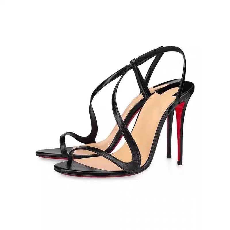 New Multi Color Serpentine Strap Women's Thin Heel Sexy High Heel External Sandals Fashion Sandals view 5