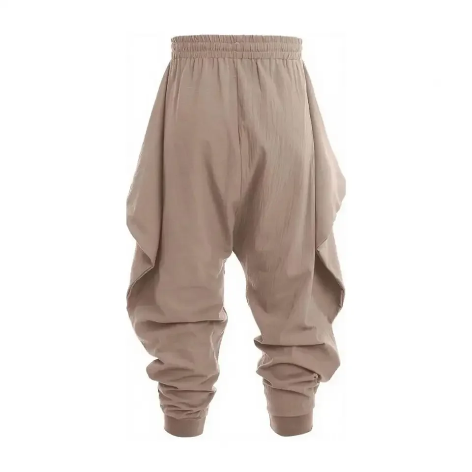 

Spring Autumn Loose Small Foot Pockets Harlan Big Hanging Pants Long Pants Men Women Loose Fit Hippies Streetwear Beach