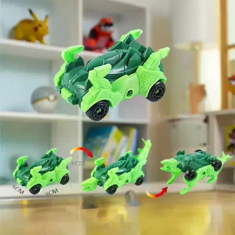 2-pack dinosaurustransformator automodellen: doe-het-zelf montagespeelset voor kinderen