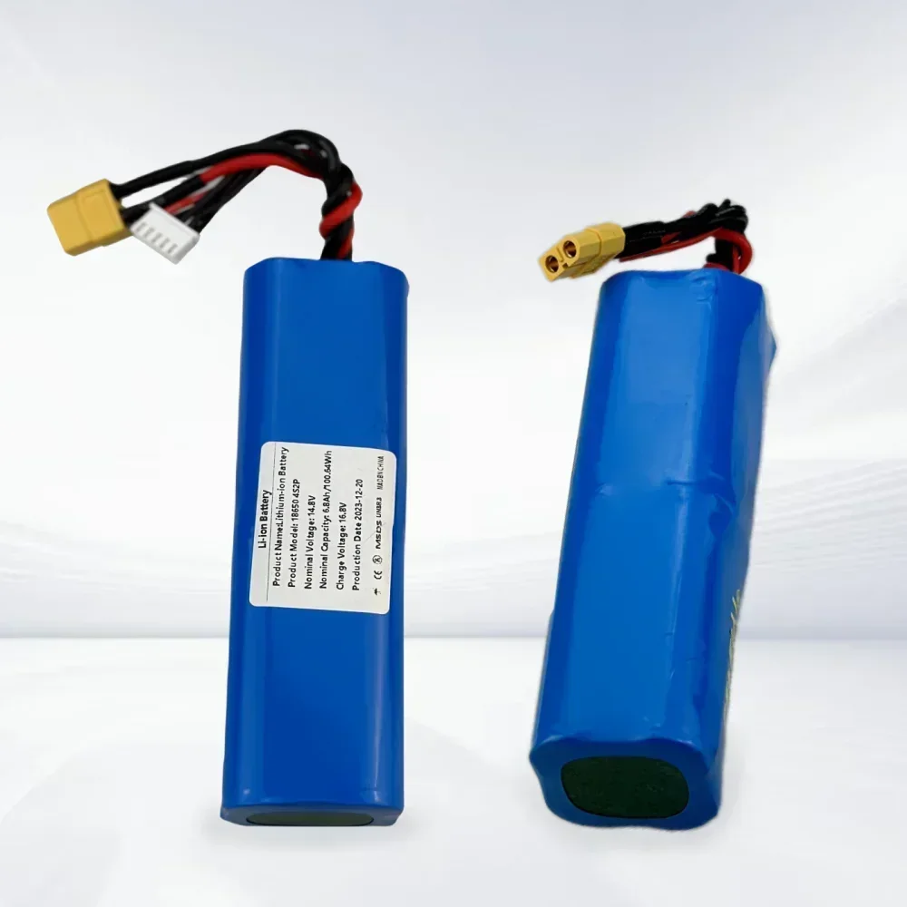 100% جديد بطارية ليثيوم أيون 4S2P 14.8 فولت 6.8Ah سعة كبيرة بدون طيار قابلة للشحن مختلف التحكم عن بعد الطائرات بدون طيار كوادكوبتر