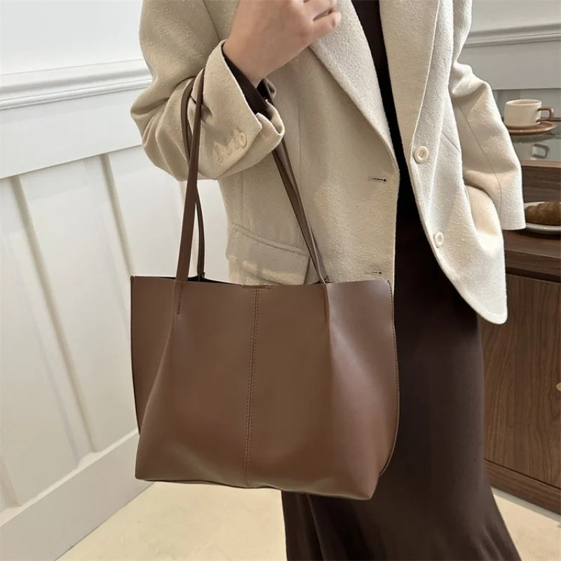 

Fashion Casual Premium Canvas Tote Bag Soft Lightweight Inner Pockets Shopping Daily