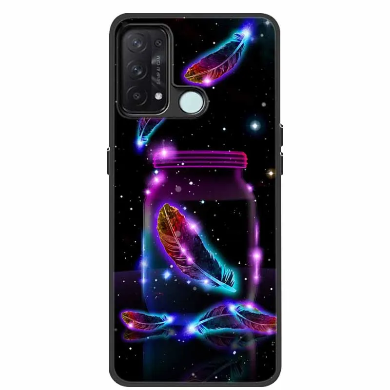 For Oppo Reno 5A 5G Case Lovely TPU Soft Silicone Phone Covers for Oppo Reno5A Reno5 A 5A Protect Shells Bumpers Painted Capas