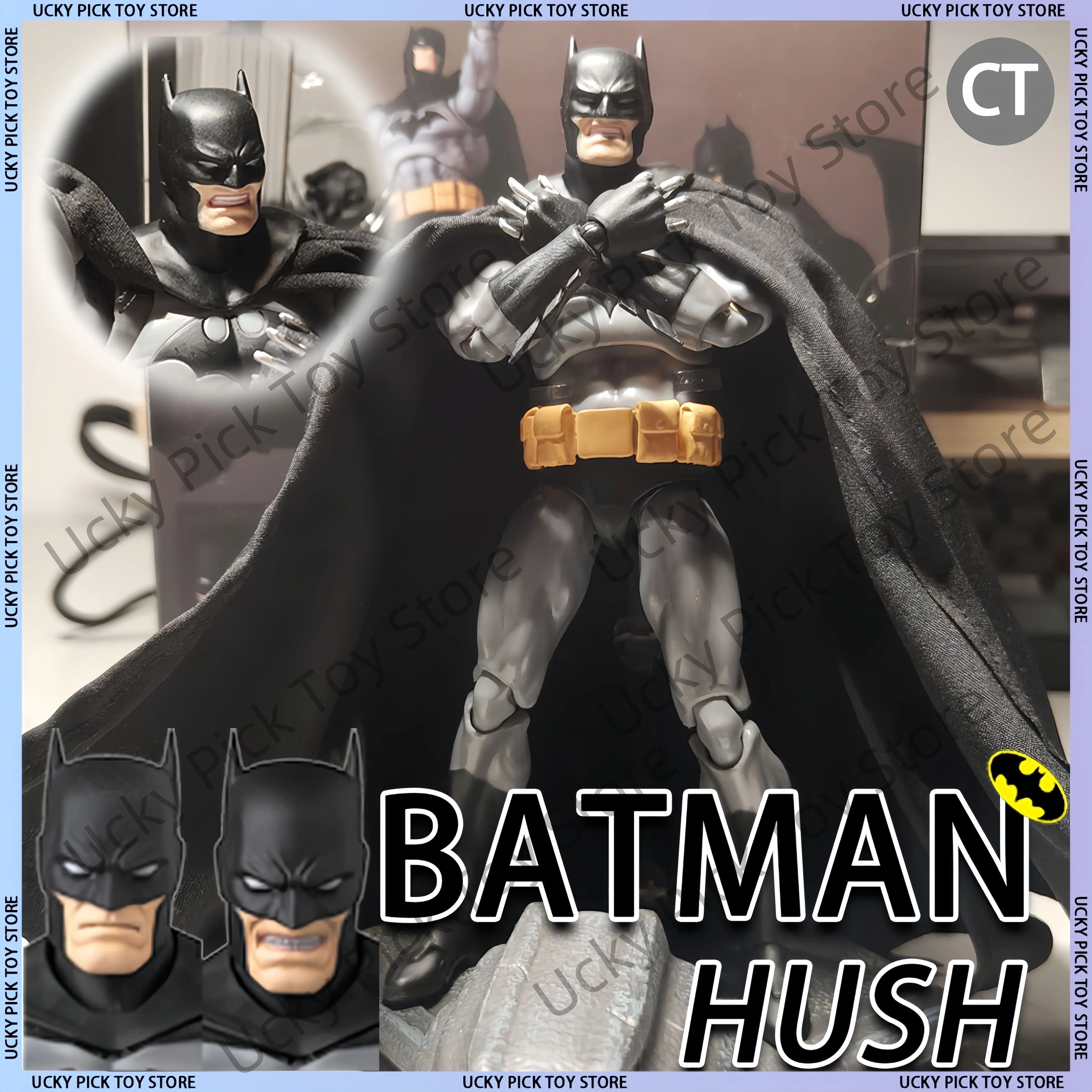

Фигурка Бэтмена Hush Mafex 126, новые игрушки Ct, фигурка Лиги Справедливости постоянного тока, коллекция темных рыцарев, игрушка, коллекционный подарок