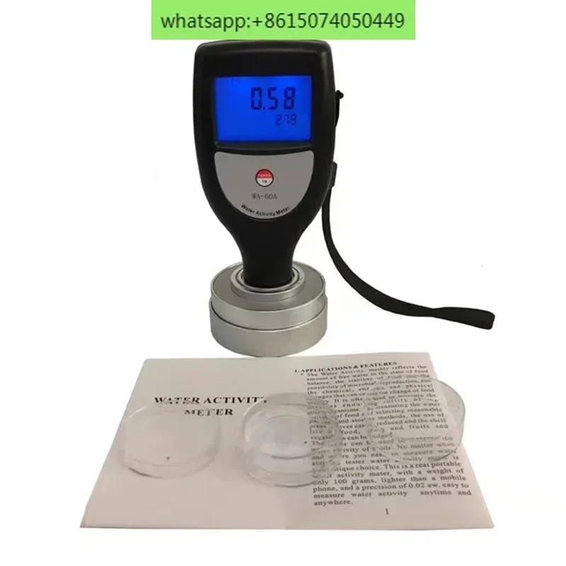 WA-60A Misuratore di attività dell'acqua alimentare Precisione di 0,02 aw Misuratore di attività dell'acqua degli alimenti Misuratore di attività dell'acqua