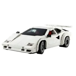 Technical 10337 Countach 5000 QV Building Blocks Sets Model Super Sports Car Bricks Toys Birthday Gift for Adults 1506Pcs