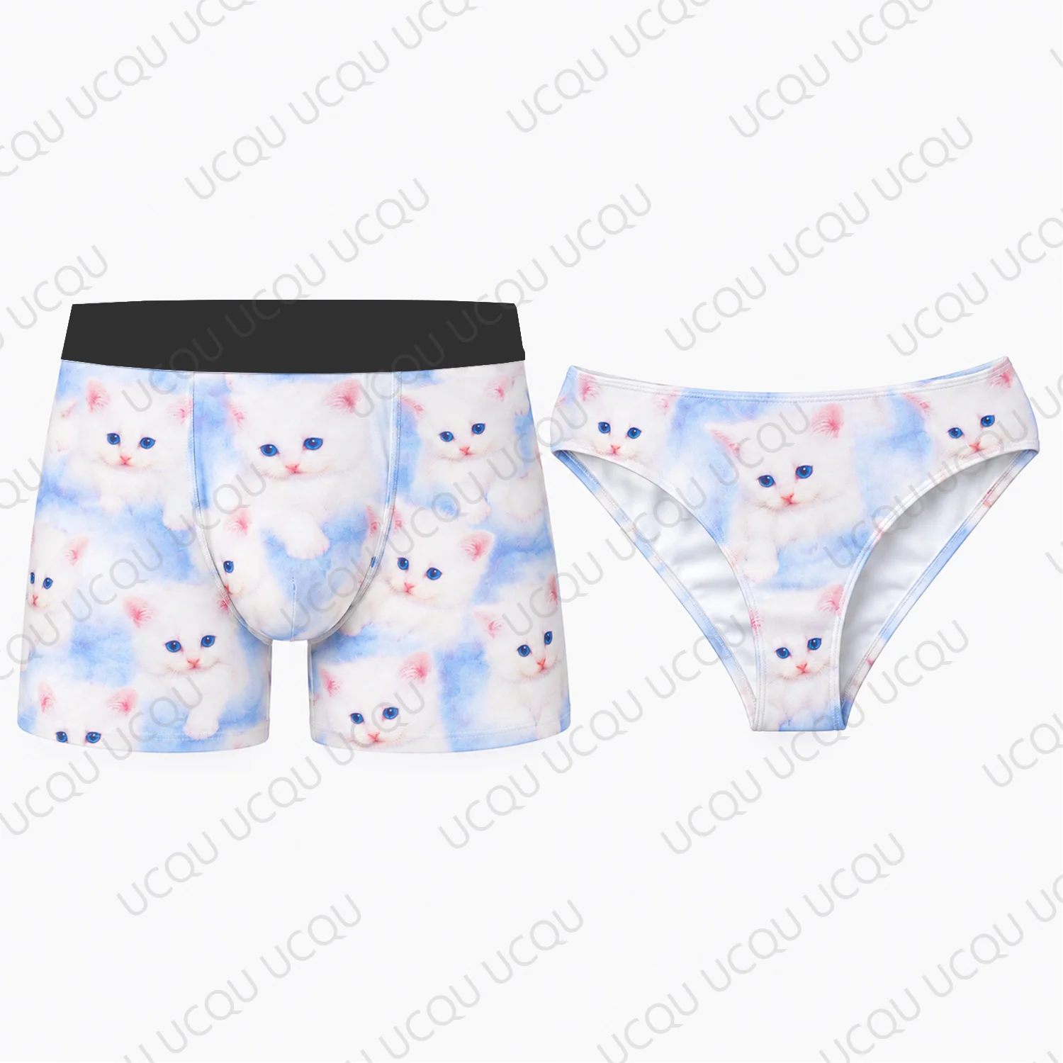 2026 Kanye West  Mowalola Kitty Shorts White Cat Graphic Underwear Women Low Rise Boyshort Thong Cute Fashion Lingerie