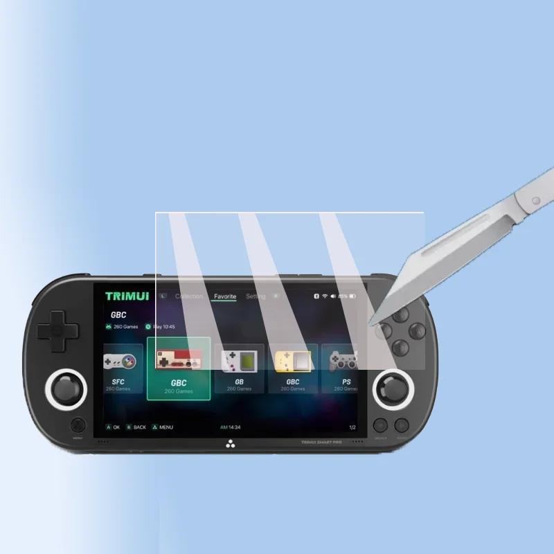 Pellicola protettiva per schermo in vetro temperato duro per console per videogiochi portatile ANBERNIC RG40XX H Accessori RG40XXH