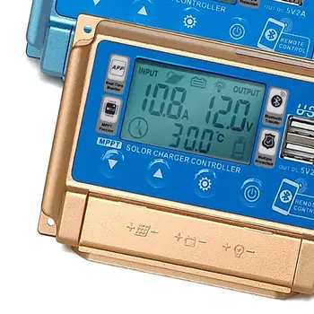 12V/24V 30A/40A/50A/60A Vysoce kvalitní LCD velký digitální displej Bluetooth WIFI Solární regulátor nabíjení MPPT Solární regulátor 10 nejlepší prodej mppt wifi - №3