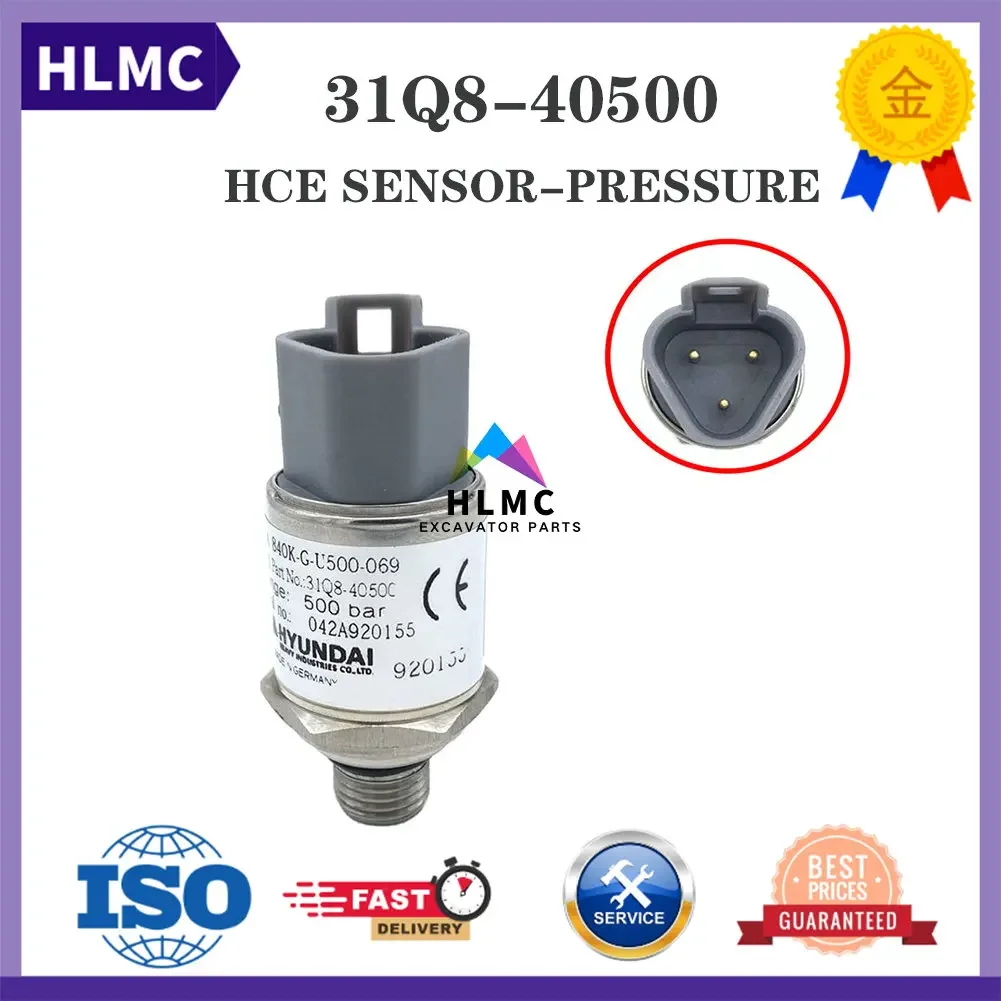 

31Q8-40500 R180LC-9 R210LC-9 R250LC-9 R320LC-9 R360LC-9 R480LC-9 R520LC-9 Excavator Hyundai Pressure Sensor