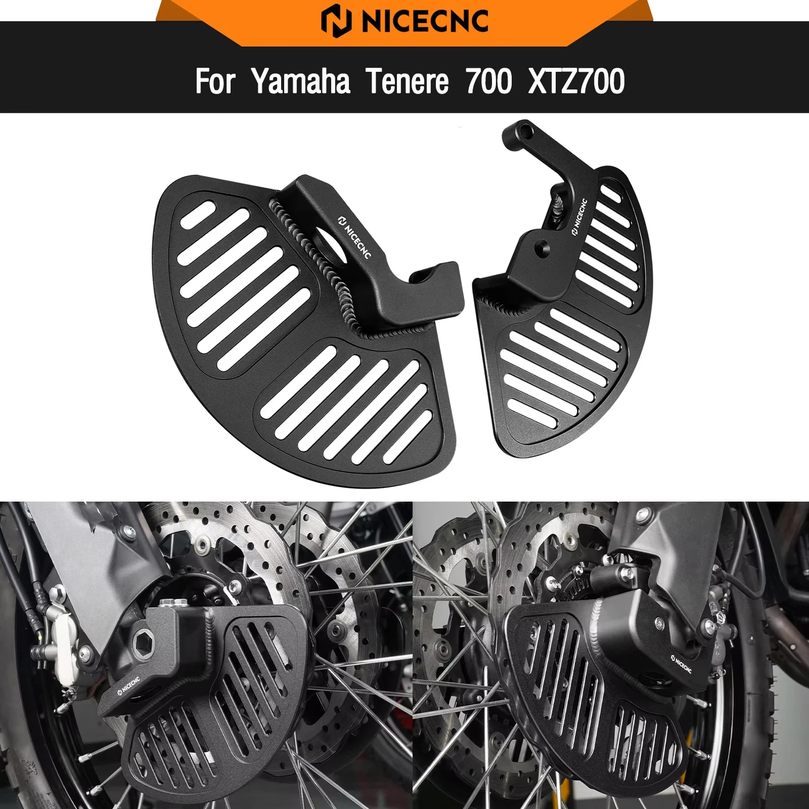 

For Yamaha 2019-2024 Tenere 700 XTZ 700 T700 Motorcycle Front Brake Disc Guard Protector Tenere 700 World Raid Rally 2022-2024