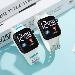 Disney Stitch & Lio Digital Watches Stitch Fashion Cartoon Action Printing Anime LED Type Watches Kids Watch Birthday Gifts