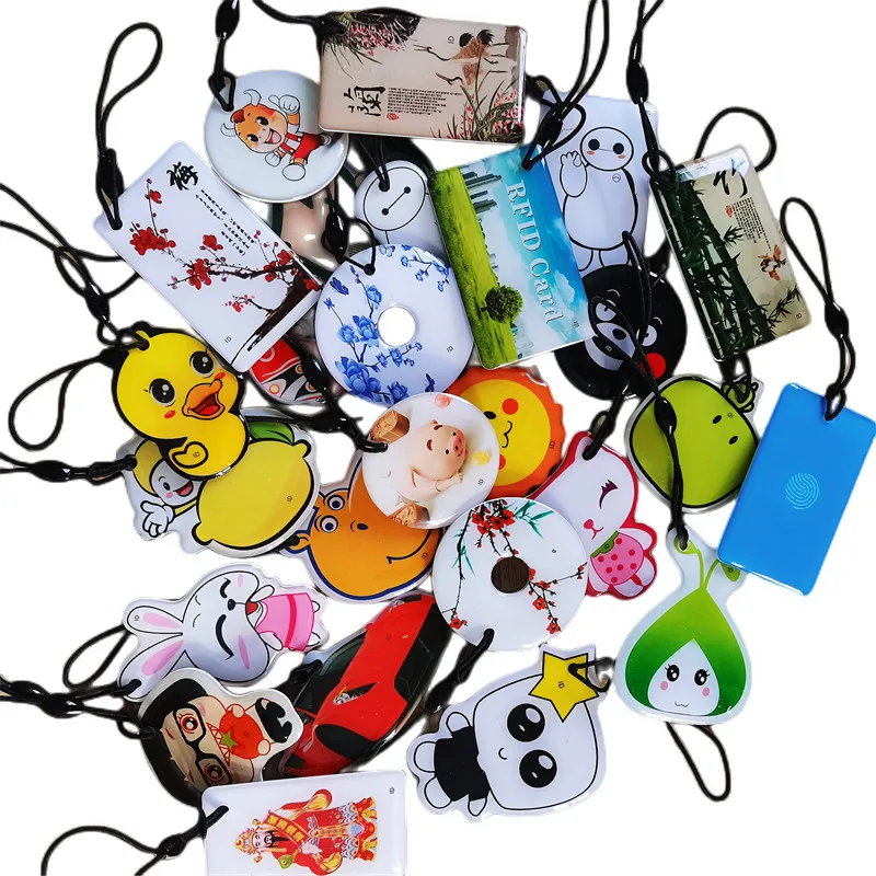 رقاقة ذكية فارغة RFID لعلامة مفاتيح القرب ، معرف قابل للكتابة بنمط متعدد ، معرف قابل لإعادة الكتابة ، نسخ EM4100 ، EM4305 ، T5577 ، 1