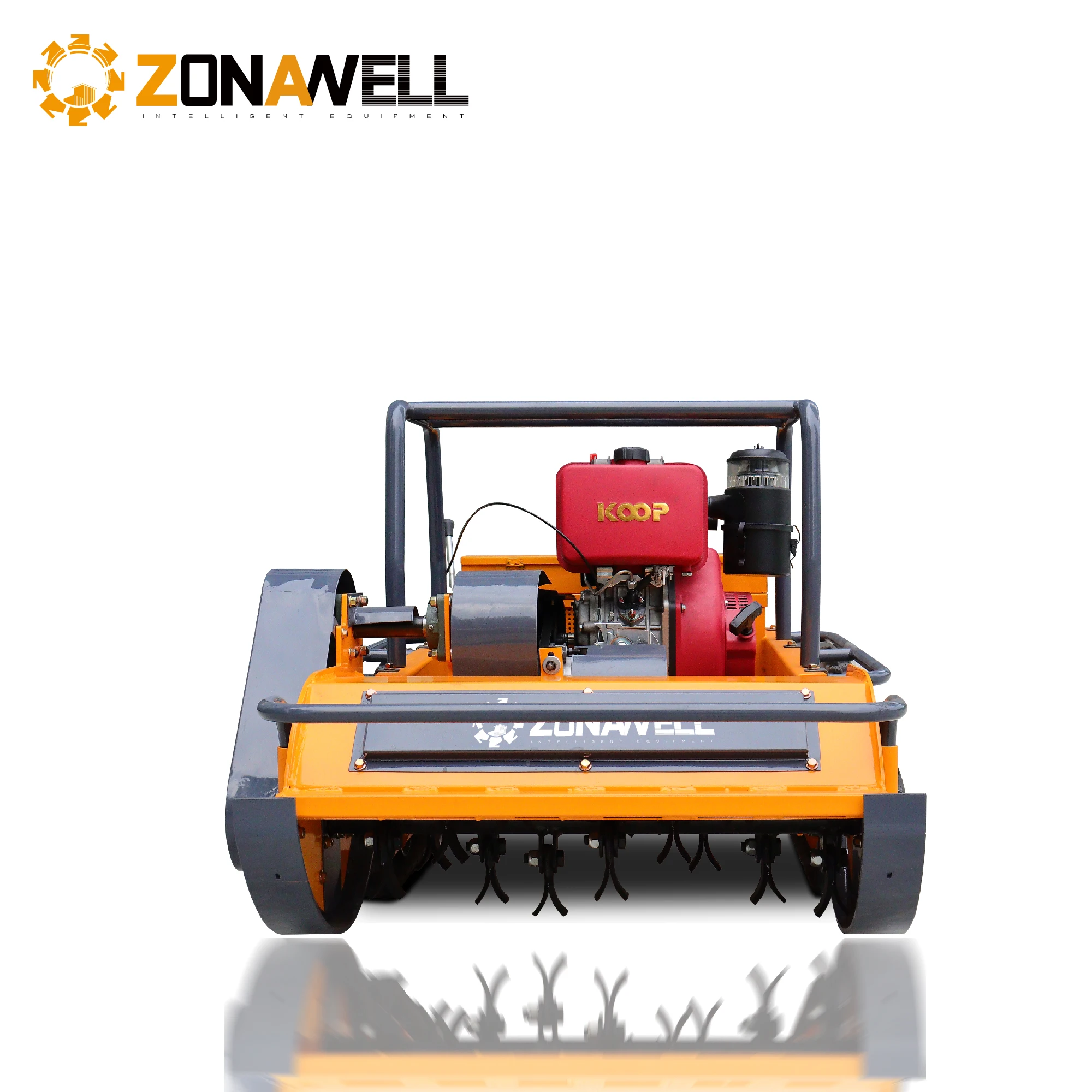500mm 800mm 1000mm 1200mm CE EPA Diesel Engine All Terrain Agriculture Rubber Remote Control Robot Flail Lawn Mower