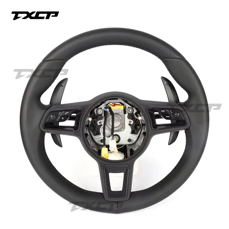 Fit for Porsche Panamera Cayenne Macan 718 911 Cayman 918 Taycan boxster carrera 911.2 981 987 957 Carbon Fiber Steering Wheel