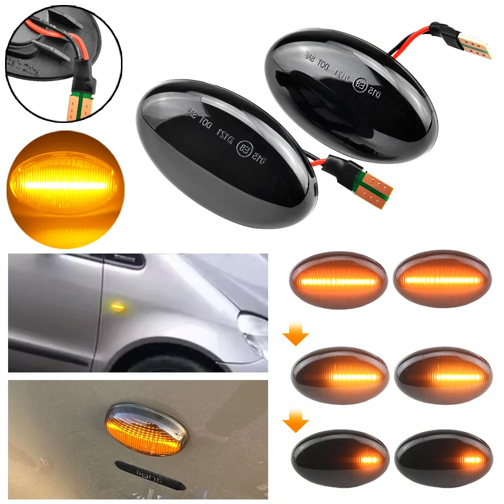 Dynamic Blinker LED Turn Signal Side Marker Lights For Mercedes-Benz W168 W639 W447 Citan W415 Smart 450 452 Car Accessories