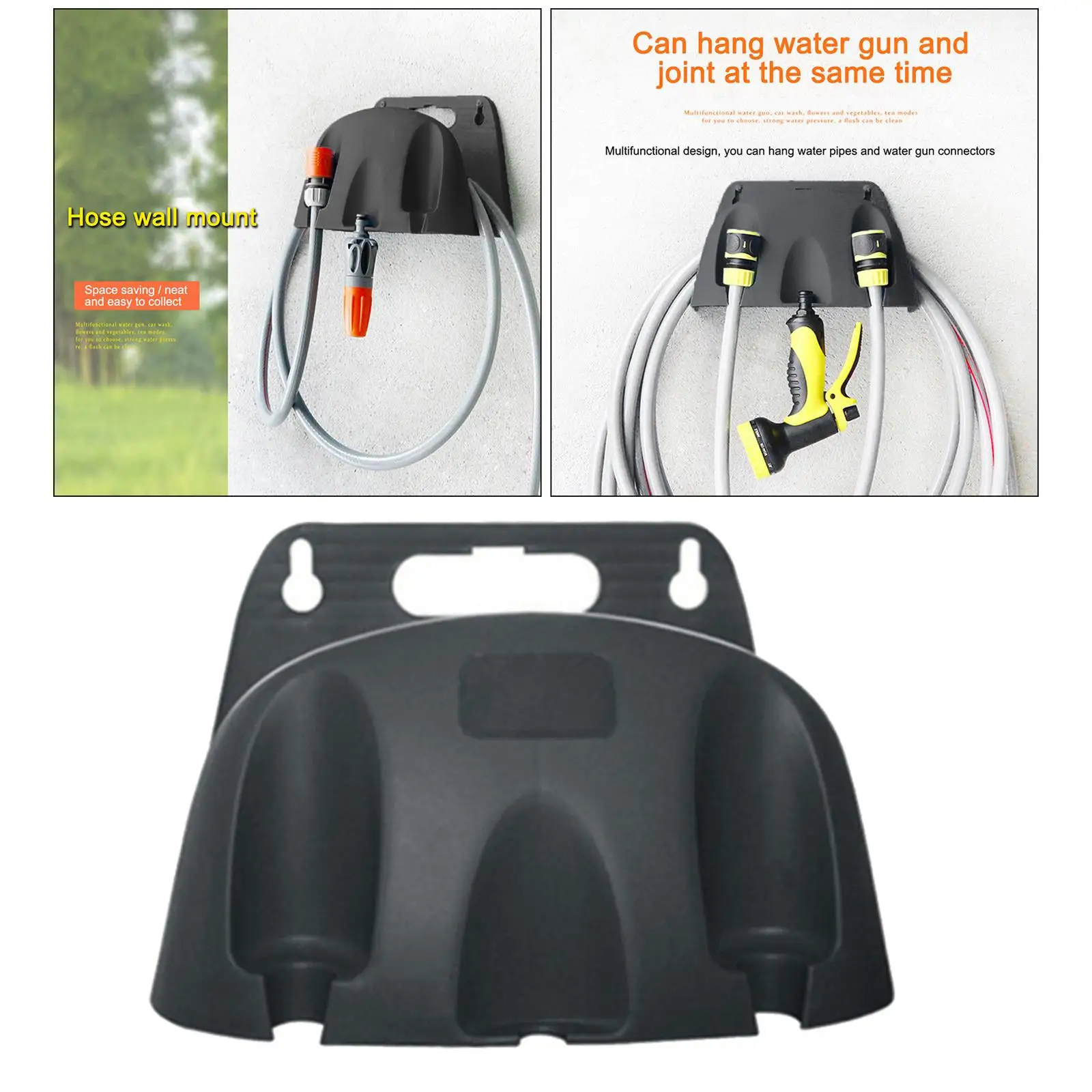 

Wall-mounted Hose Bracket Garden Hose Hanger Cable Holder Carrier Fence