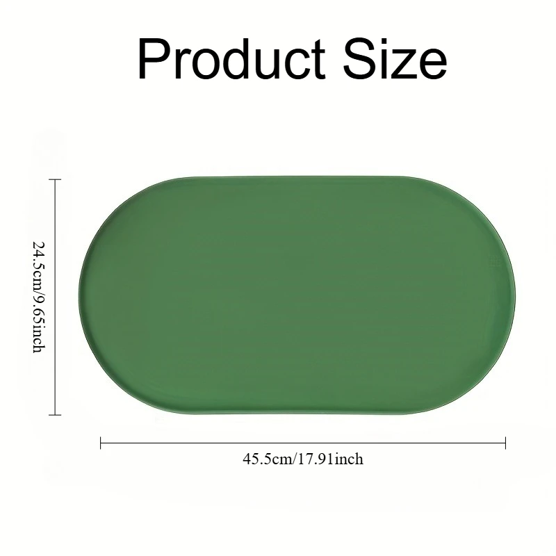 Multi-Functional Pet Feeding Mat Suitable for Cats and Dogs,Easy to Clean Durable Surface for Wet/Dry with Non-Slip Raised Edges