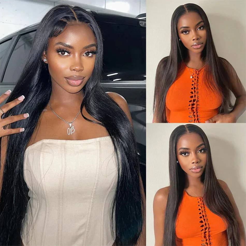 Straight Human Hair Bundles 3 Pieces Natural Black  Human Hair Extensions 10-30 Inch Vendors Wholesale Hair