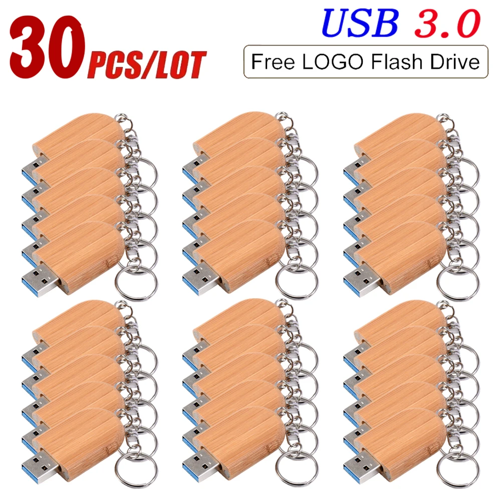 

30 шт./лот, деревянный высокоскоростной флэш-накопитель USB 3.0, 16 ГБ, бесплатный индивидуальный логотип, 64 ГБ, карта памяти, 32 ГБ, подарочная коробка, флэш-накопитель, 8 ГБ 4G
