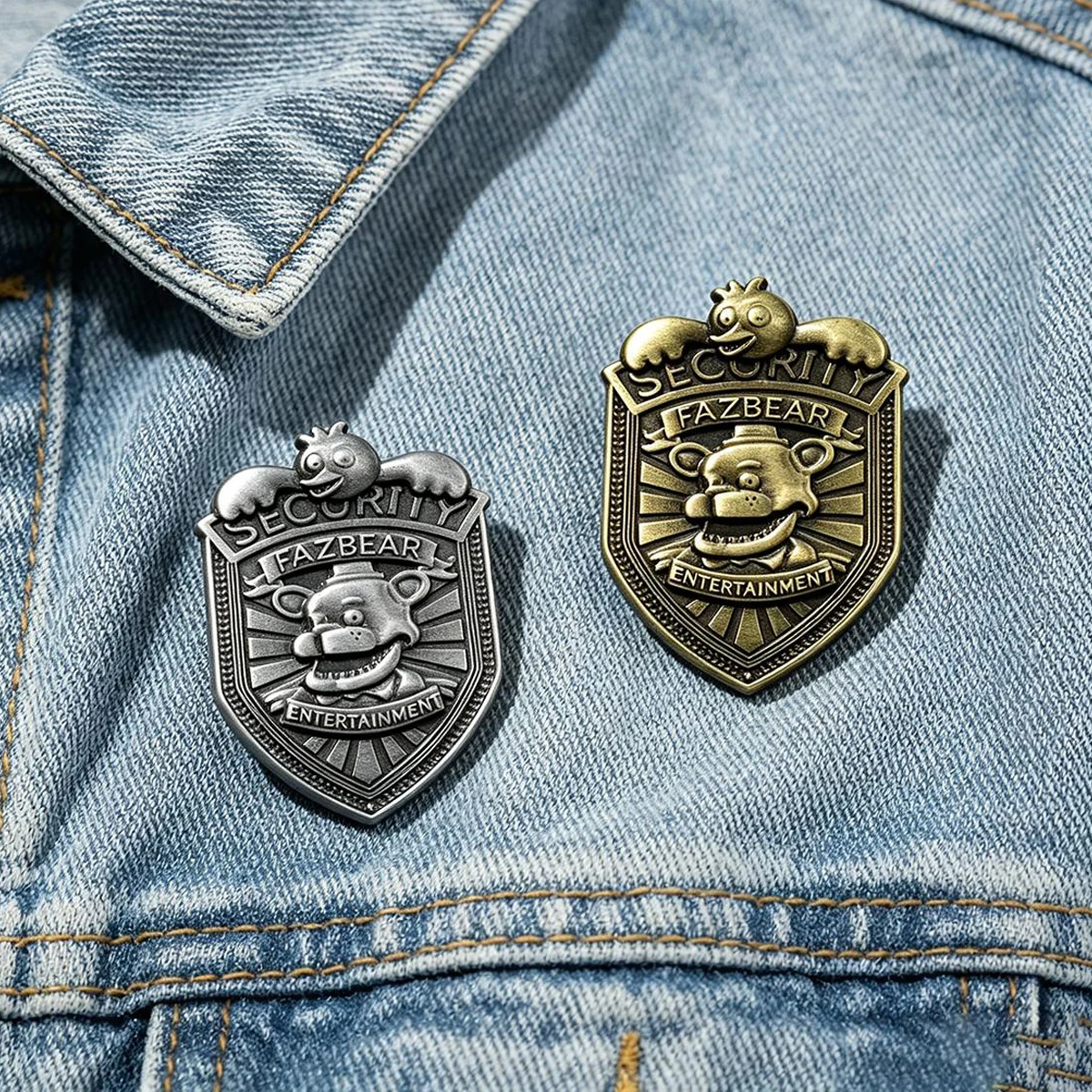 Game Five Nights At Freddy Brooch Cartoon Teddy Bear Metal Badge Lapel Pin Cosplay Jewelry Accessories Gift For Friends