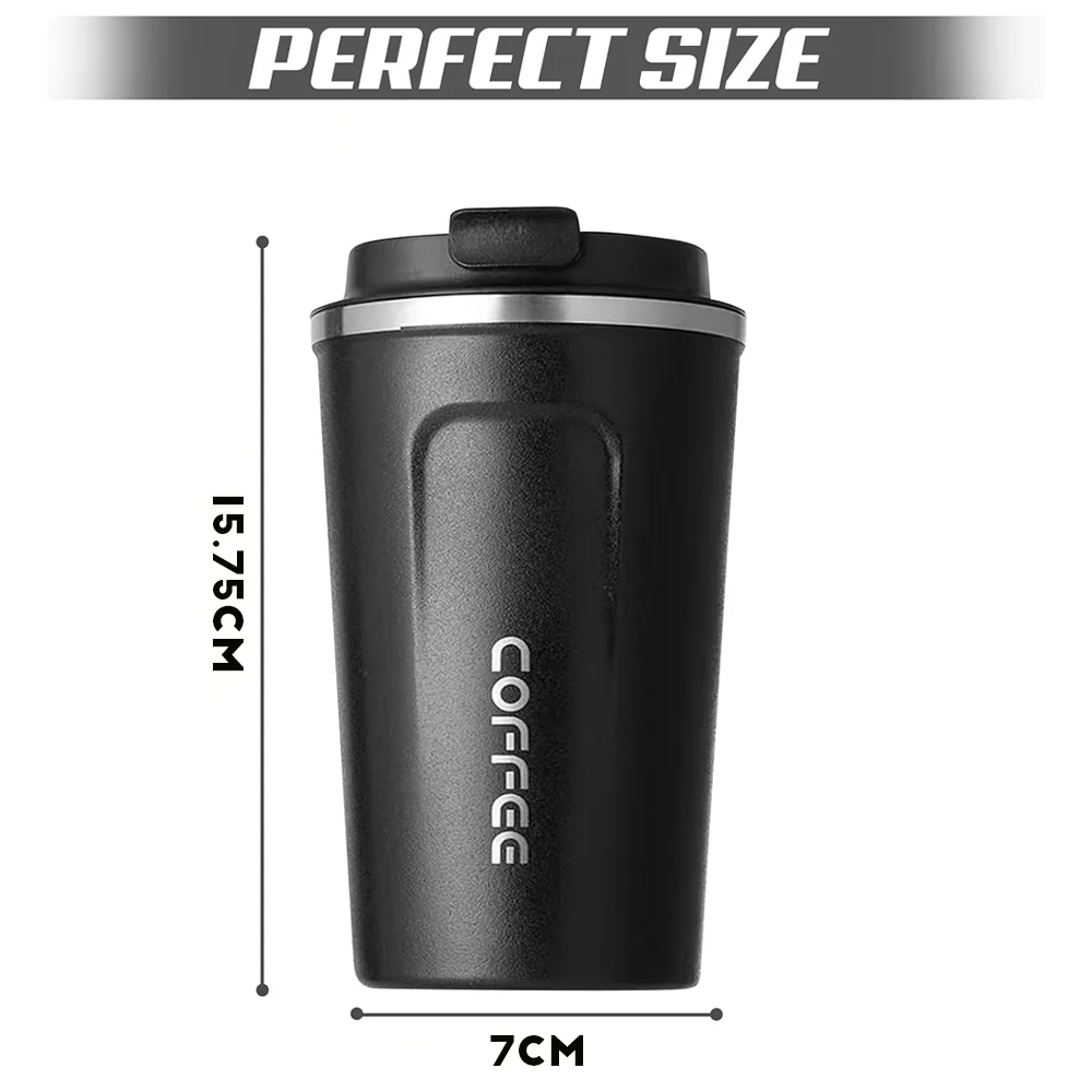 Insulated Tumbler With Lid Hot Thermos for Coffee Stainless Steel Thermal Cup Water Bottle Leakproof Vacuum Flask Mug Drinkware