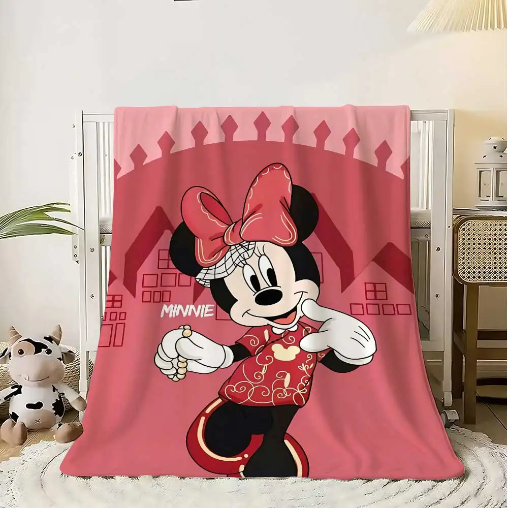 Black-eared Mouse Decorative Sofa Blankets for Bed Blanket Oversized Home Bedroom Decoration Bedspread the Throw Warm Winter Nap