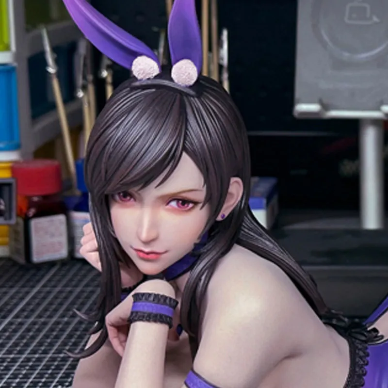

Anime Figure Final Fantasy Tifa Bunny Girl Prone Pose Collectible Desk Decor Beautiful Girl Trendy Toy For Adult Collectors