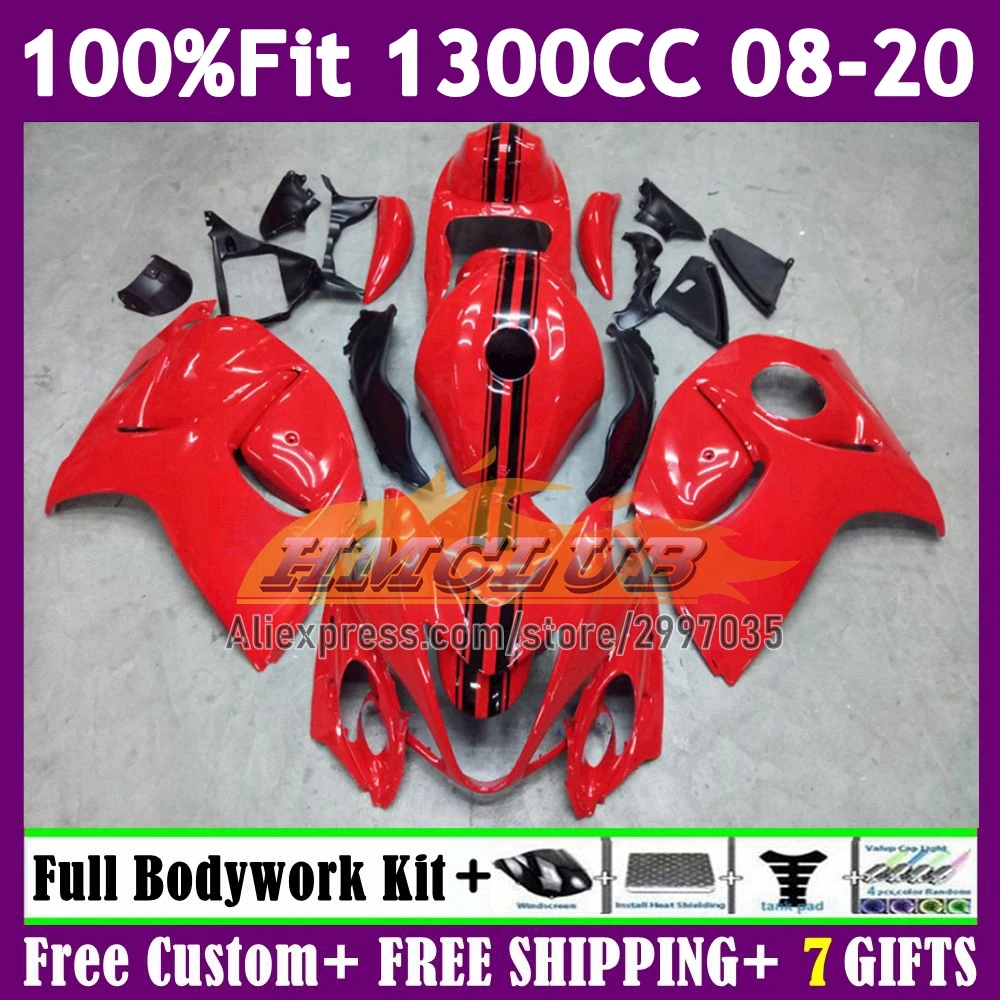 OEM Body For SUZUKI Hayabusa red glossy GSXR-1300 GSXR 1300 CC 162No.94 GSXR1300 08 09 10 11 12 13 14 15 16 17 18 19 20 Fairing