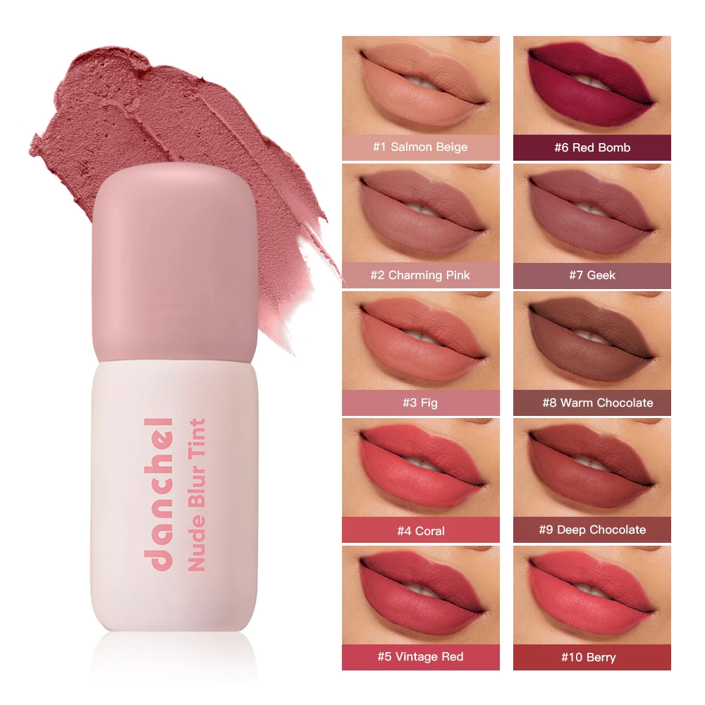 Matte Velvet Lip Tint Long Lasting - Matte Lip Stain Tint 2-in-1 Lip