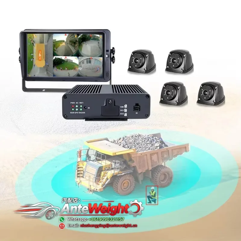 hd Touch Screen 360 AVM Reversing Camera Surveillance System Vehicle Recorder with GPS for Truck and Van Vehicles
