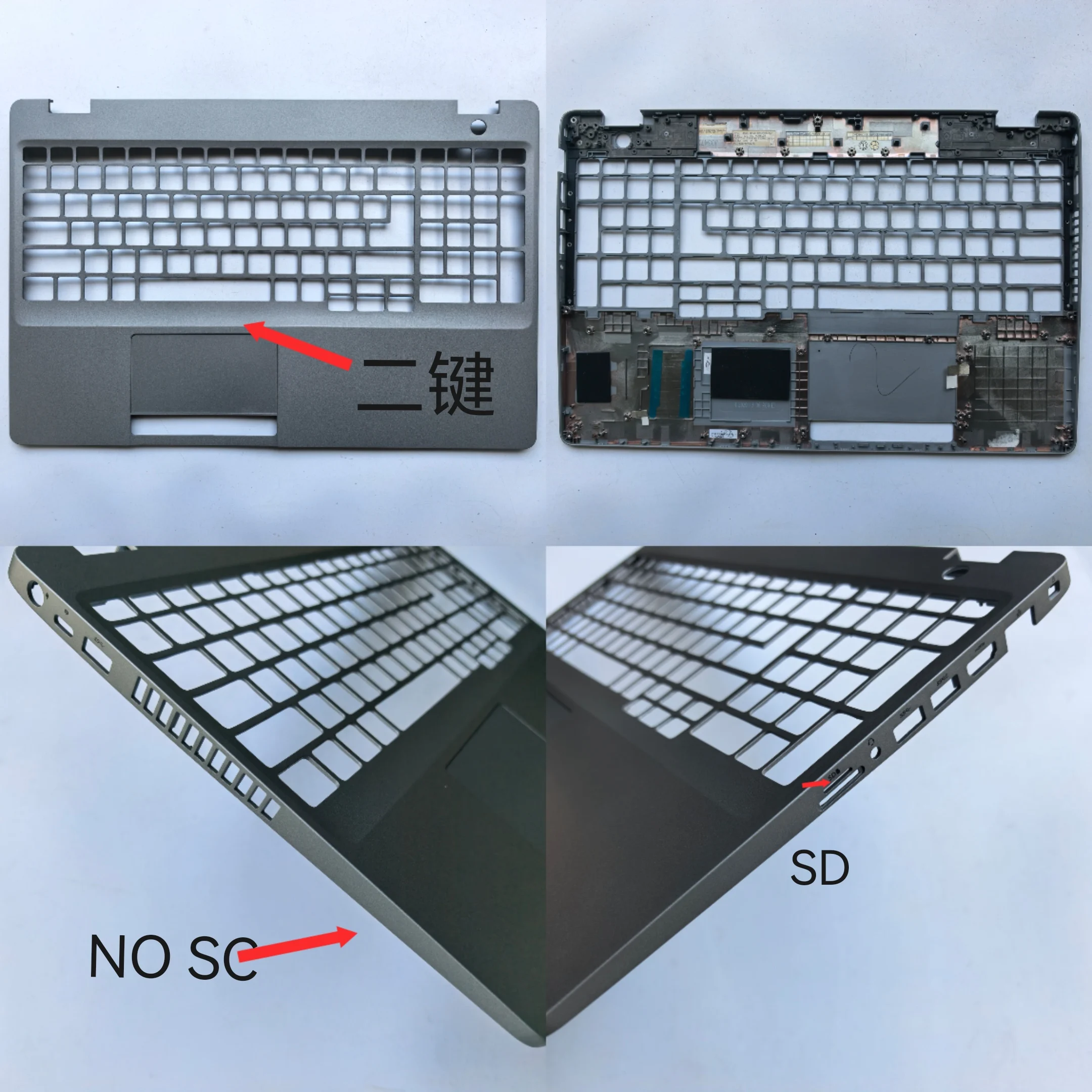 

New laptop upper case cover palmrest for Dell Latitude 5510 E5510 no-SC with SD A1999A A1999C