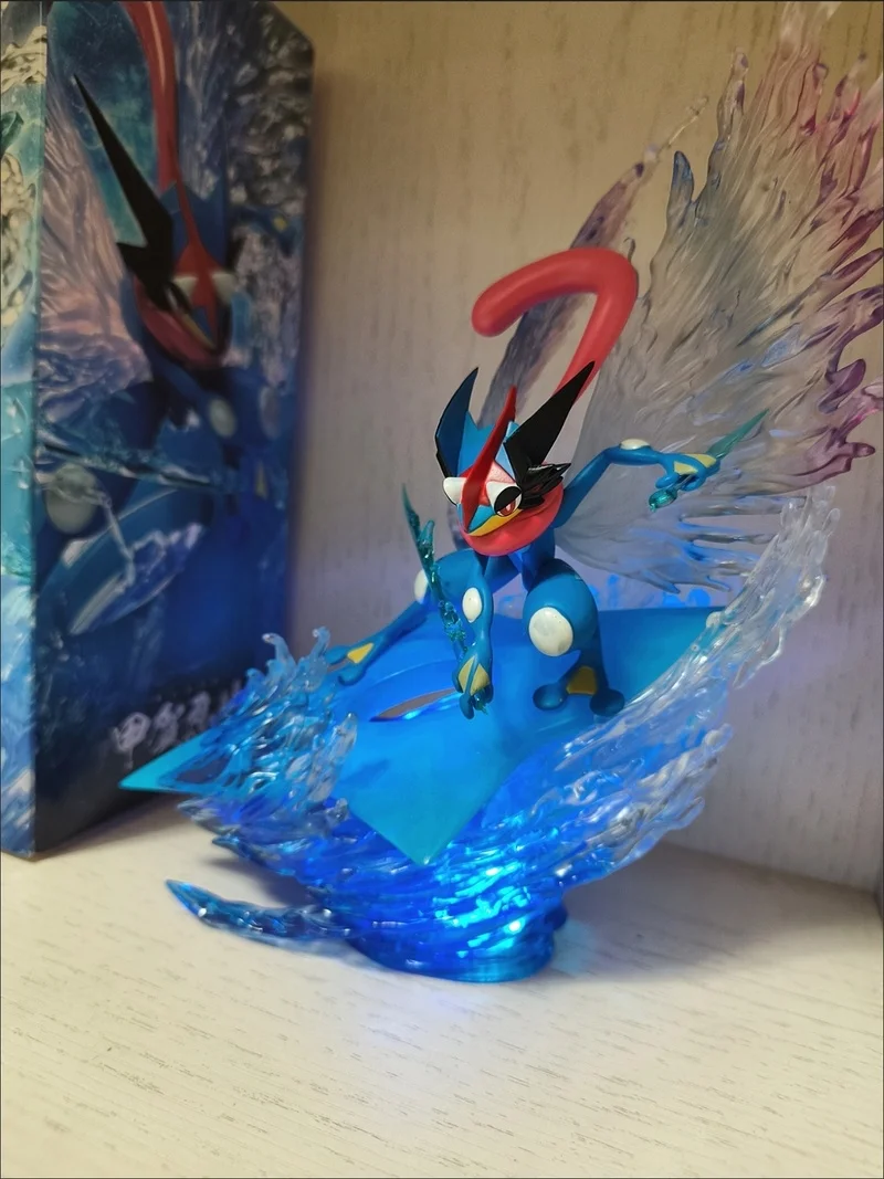 21cm-ポケモン-グレニンジャ-gkフィギュア-発光シーンモデル-アニメ-コレクターズアイテム-デスク装飾品-大人のファン向け