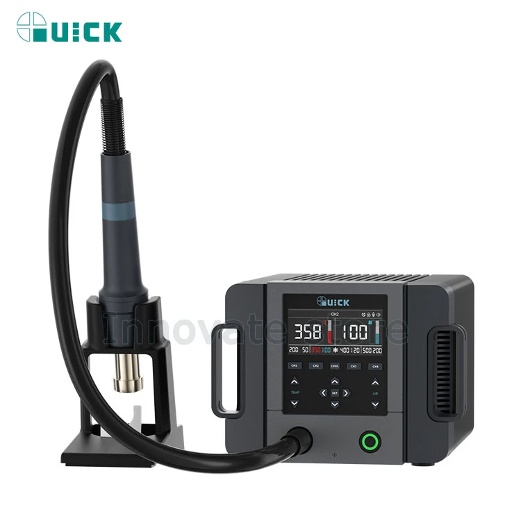 QUICK 861 Pro Hot Air Rework Station Soldering Station Intelligent Digital Display 1300W Desoldering Station For PCB Chip Repair