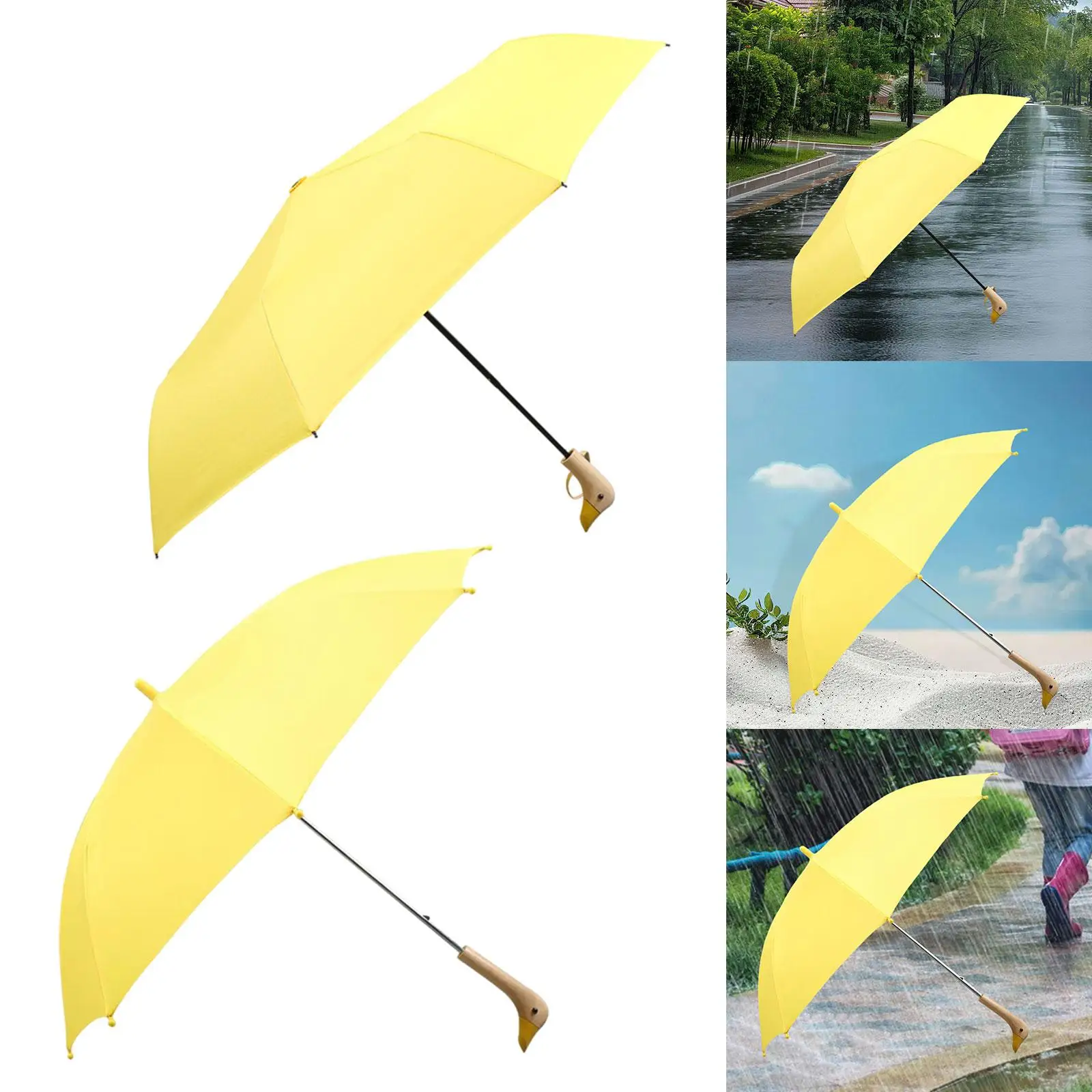 

Duck Umbrella with Duck Head Handle for Summer Outdoor Activities Traveling