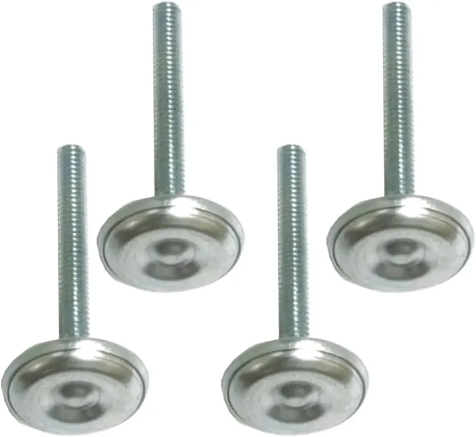 Black Legs - Textured Finish - with Levelers and Bolts - Set of 4