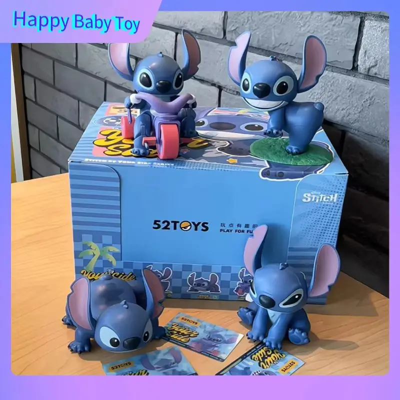 

100%Genuine 52toys Stitch By My Side Series Blind Box Stitch Clockwork Movable Doll Handheld Trendy Toys Ornament Birthday Gift